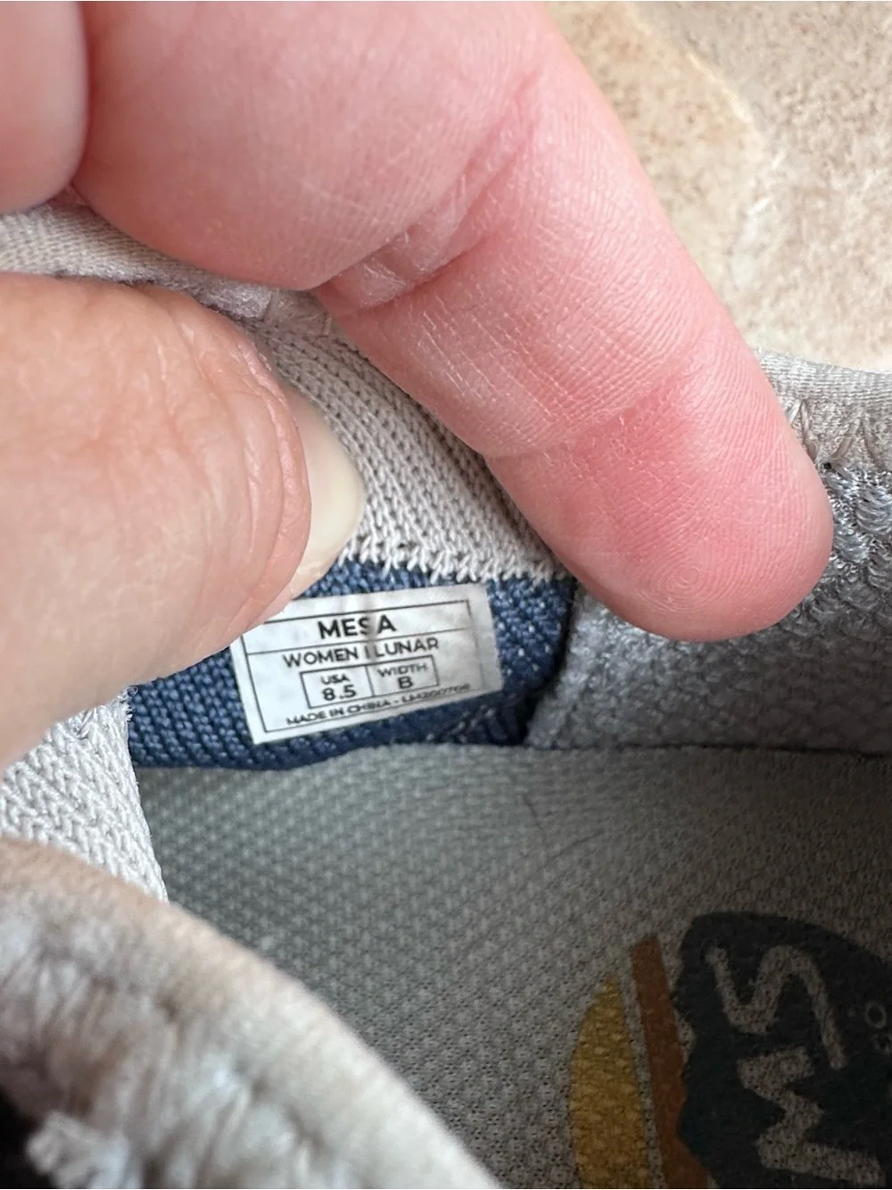 LEMS Mesa Shoes Gray Lunar Lightweight Trail Hiking Sneakers